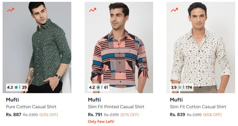 Myntra Min 60 On Men S Casual Wear Rr Uspa Link – Best Price in India