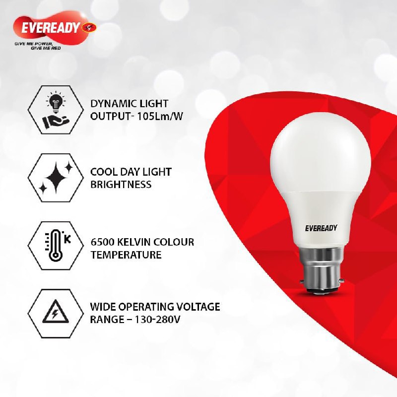 Eveready Base B22d 7w Led Bulb 54 Min 3 – Best Price in India