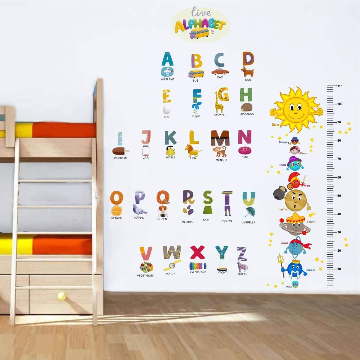Rawpockets Solar System And Alphabets Combo Wall Stickers 214 – Best Price 