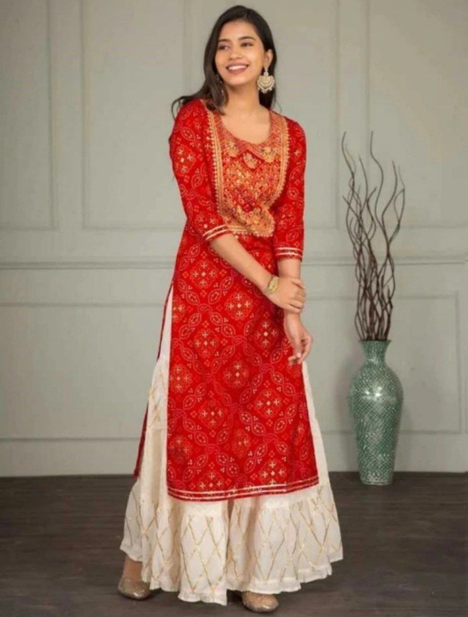 Women Viscose Rayon Kurta Sharara Set 372 – Best Price in India