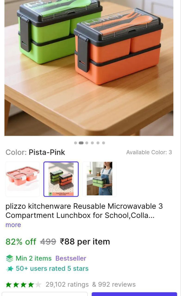 Lunch Box At 88minimum Buy 2 Quantity – Best Price in India