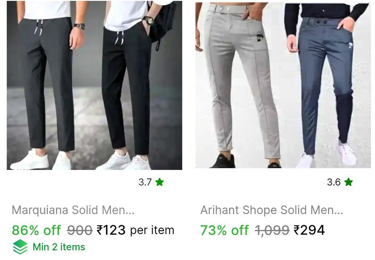 Men S Track Pants From 123 Min Buy 2 Quantity – Best Price in India