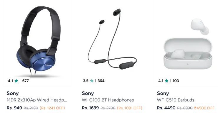 Myntra Crazy Loot Sony Headphones Speaker - Flat 15 Bank Offersuser Coupon 