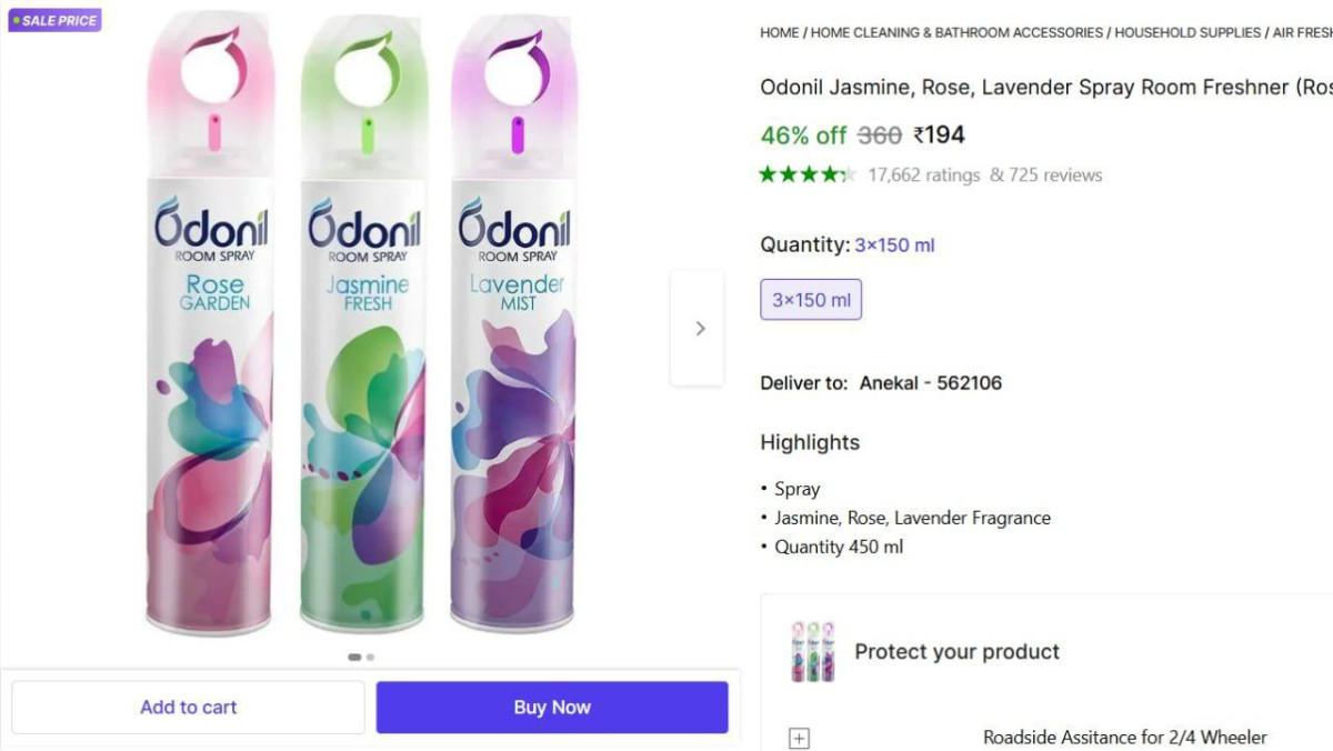 Odonil Room Freshener (3 X 150 Ml) 194 – Best Price in India