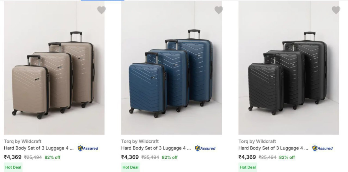Wildcraft Luggage Pack Of 3 At 4369pack Of 2 – Best Price in India