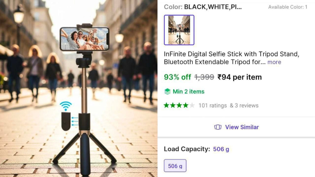 Grab Bt Selfie Stick Tripod 94 – Best Price in India