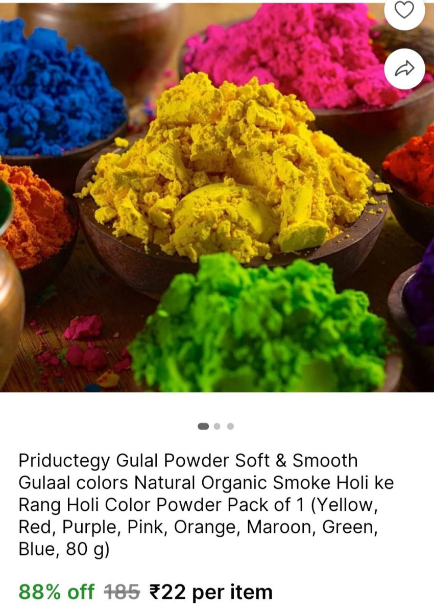 Organic Gulal 80g Soft Holi Colors 22 More Deals Click Here Must Read – Bes