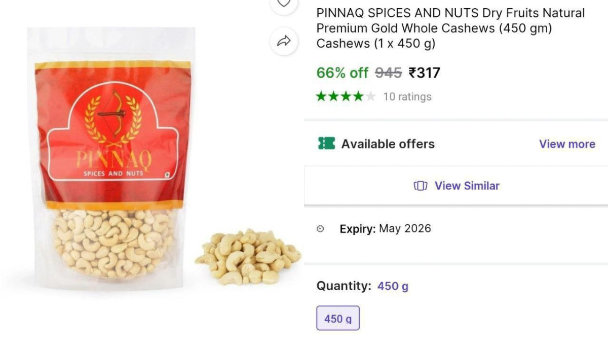 Grab - 450g Cashew 317 – Best Price in India