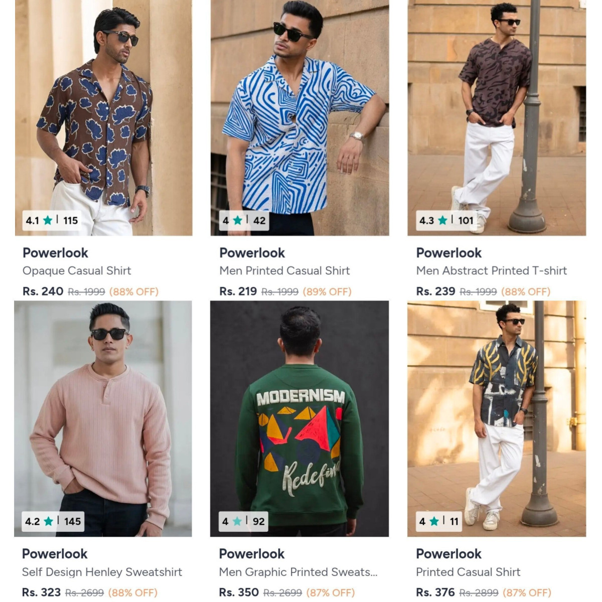 On Powerlook Clothing – Best Price in India