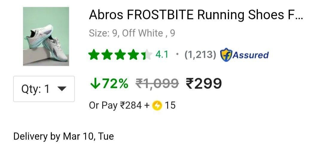 Loot Abros Running Shoe At 299select Size 9other Size 769 – Best Price in I