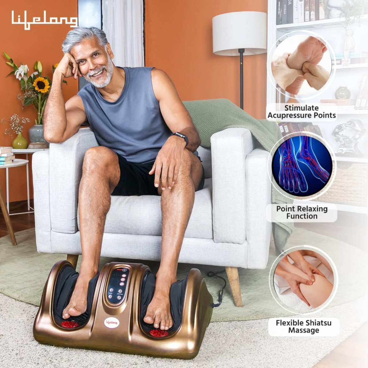 Lifelong Foot Massager For Pain Relief 4769pay With Sbi Card Discount – Bes