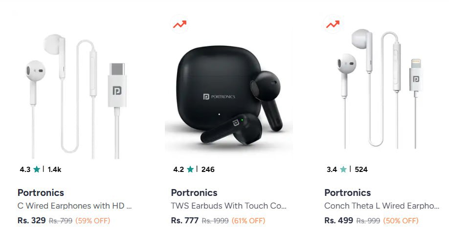 Myntra Power Banks Speakers Headphones Chargers Mouse - Flat 15 Coupons 10 