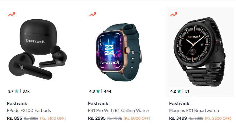 Myntra Crazy Loot Fastrack Titan Smart Watches - Flat 15 Bank Offers – Best