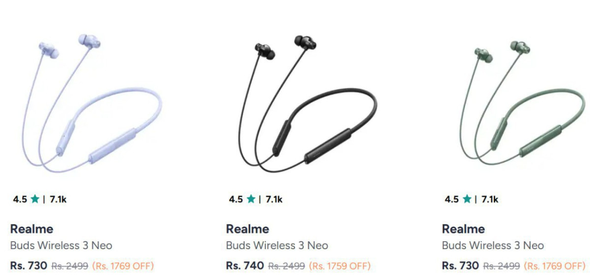 Realme Earbuds Neckband Starts 730 Boat Neckband Earbuds Starts 669 – Best 