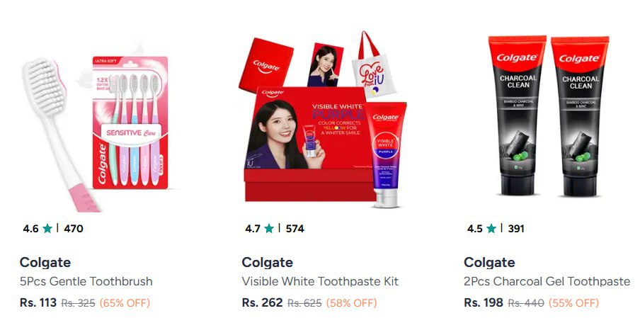 Myntra Colgate Toothpaste Toothpaste Min 50 Dettol Shop Shower Gel 60 – Bes