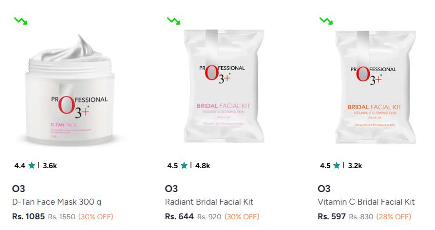 Myntra O3 Professional At Min 25 Offcerave Min 25 For Next 1 Hrmars 35 - Va