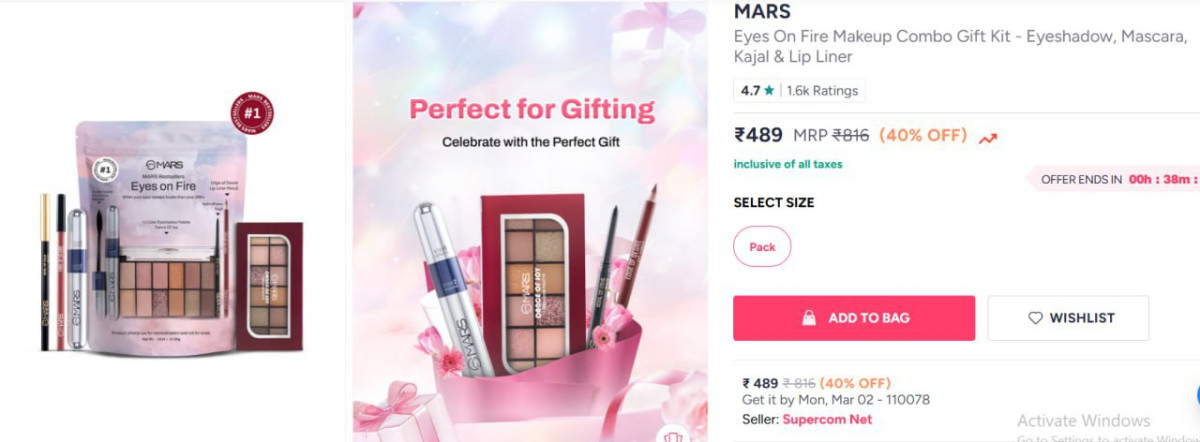 Myntra Mars Bestsellers Kit At 40 For 2 Hrslink – Best Price in India