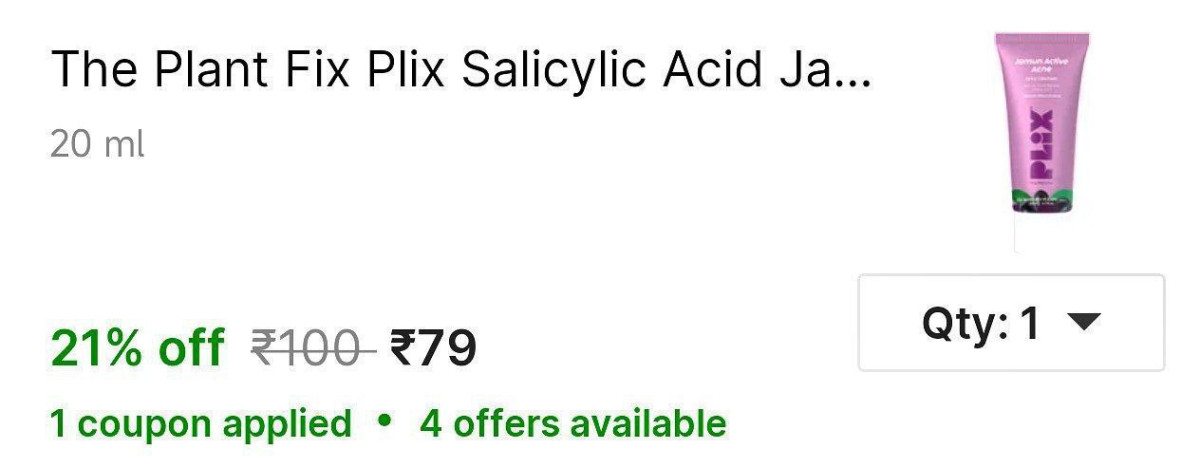 Plix Face Wash 79 – Best Price in India
