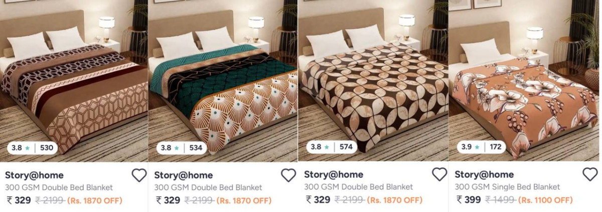Summer Blankets Comforters Starts 329 – Best Price in India