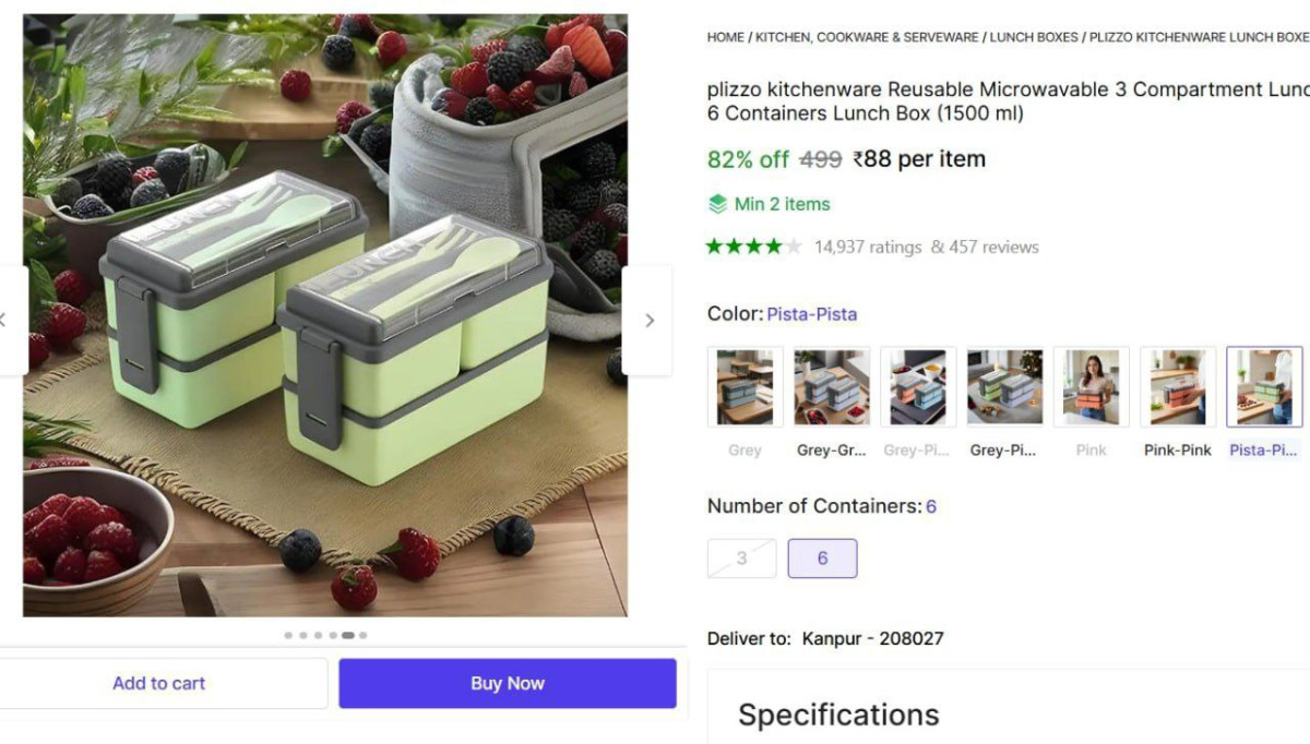 Compartment Lunchbox 88 – Best Price in India