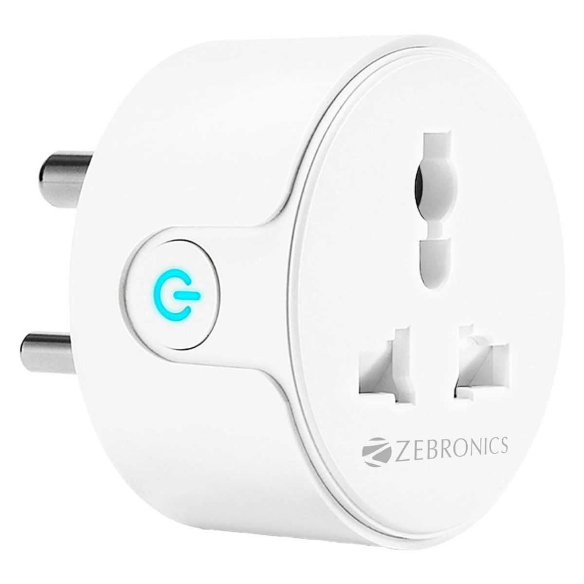Zebronics Zeb-sp110 Smart Wi-fi Plug Compatible With Google Assistant Alexa
