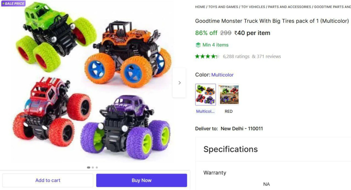 Monster Truck With Big Tires 40 – Best Price in India