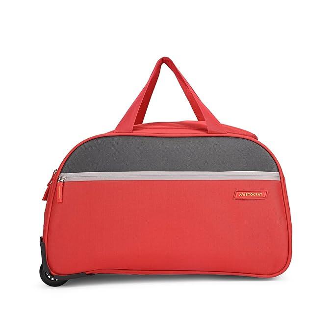 Aristocrat Enigma 52 Cm Polyester Softsided Cabin Size 2 Wheels Duffle Trol