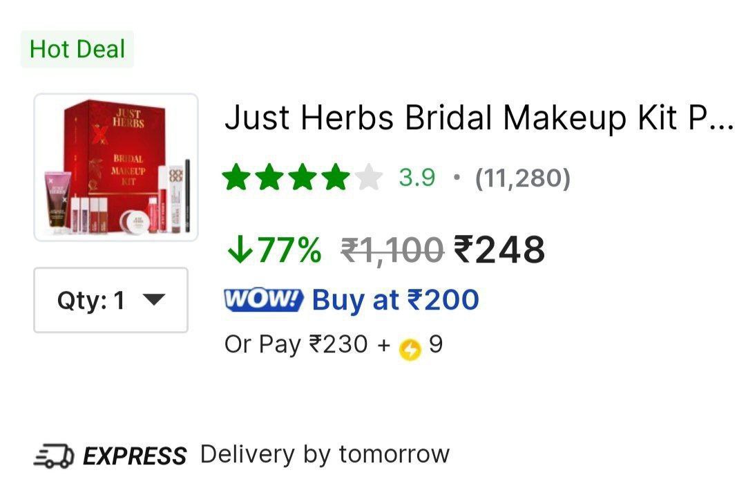 Loot Just Herbs Makeup Kit248 More Masterlink Just Herbs Makeup 90 – Best P