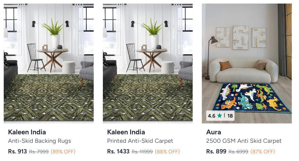 Myntra Carpets Doormats Bath Rugs Up To 90 Home Upgrade At Unbelievable Pri