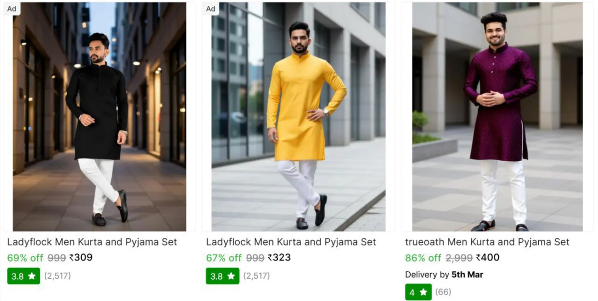 Men Kurta And Pyjama Set From 309 – Best Price in India