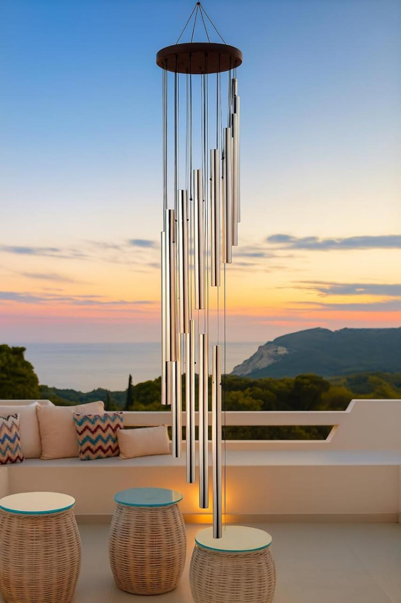 Paradigm Pictures Big 18 Pipe Wind Chimes For Home Home Decor Items 649 – B