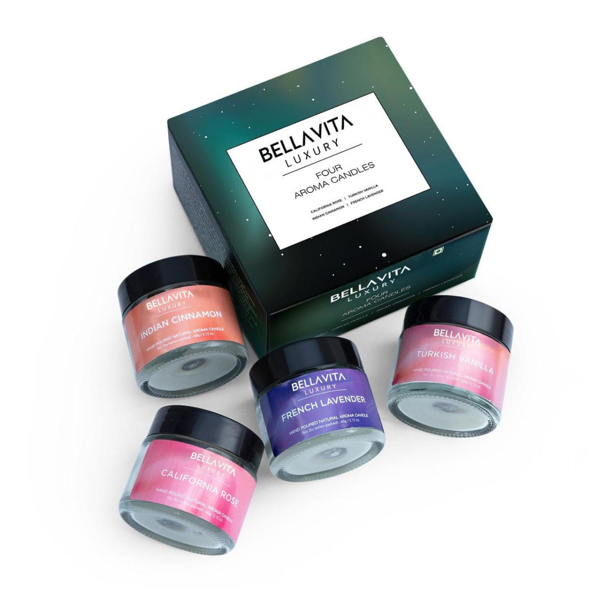 Bella Vita Organic Soy Wax Aroma Candles Set Of 4 299 – Best Price in India