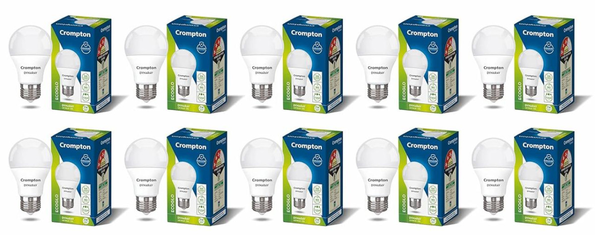 Crompton Dyna Ray 7w Round E27 Led Cool Day Light Pack Of 10 405 – Best Pri