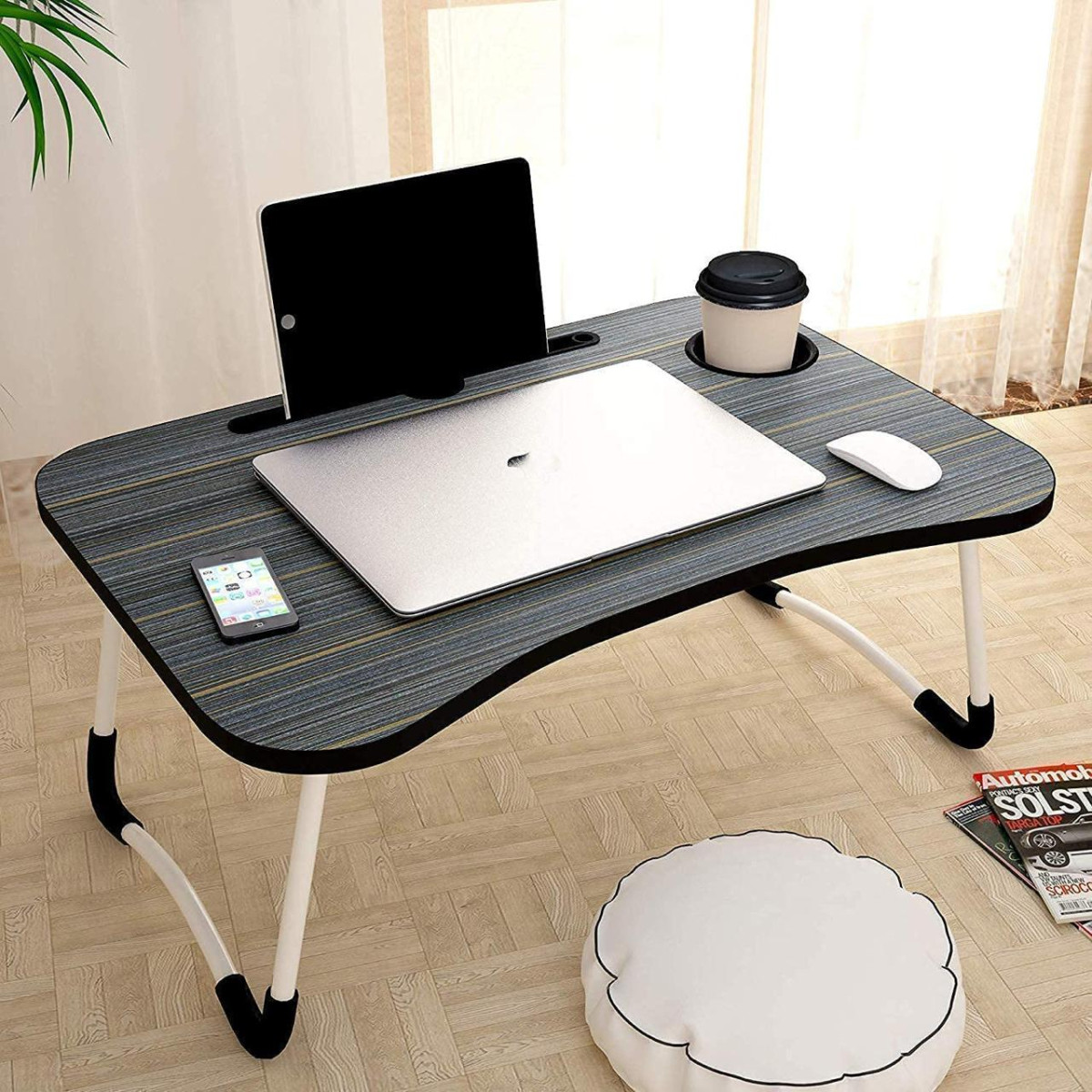 Technovibes Study Table Bed Table Foldable And Portable Wooden 378 – Best P