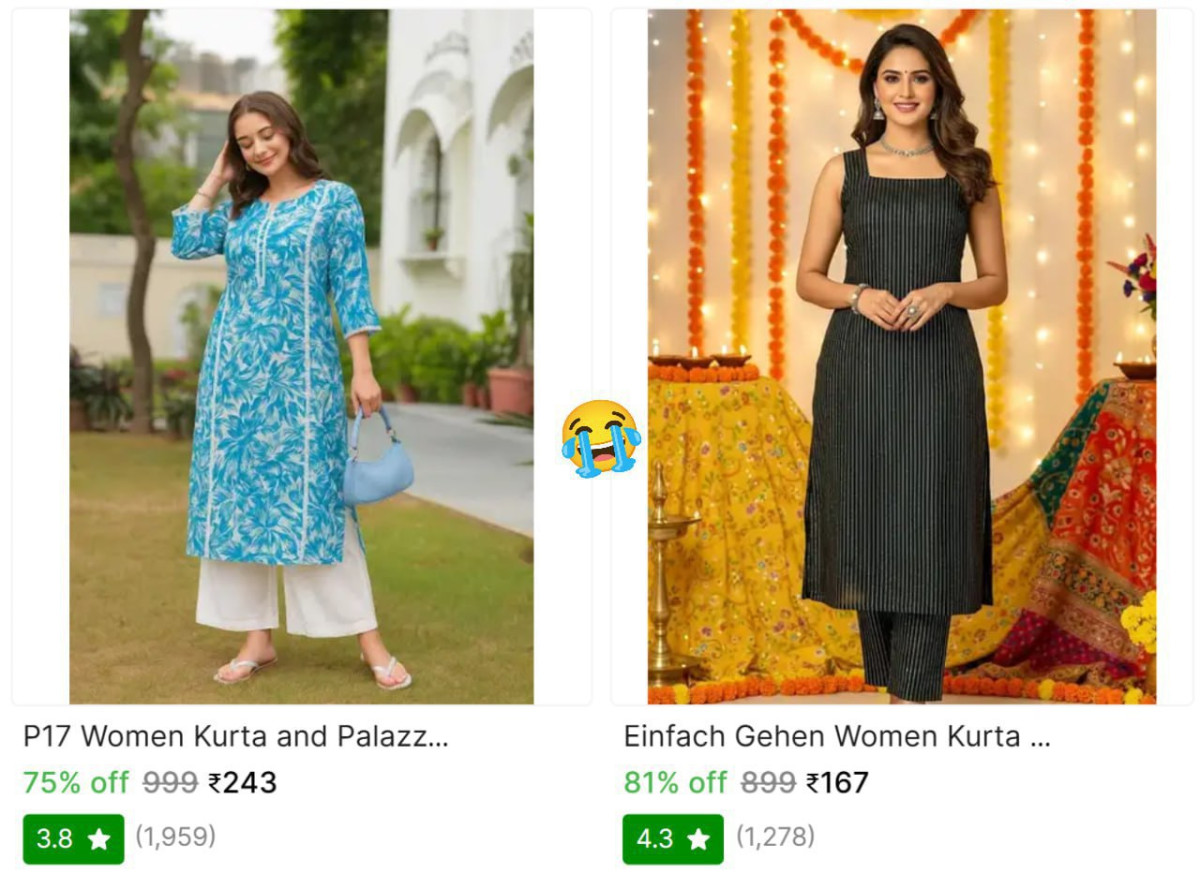 Kurta And Palazzo Set 243 168 More – Best Price in India