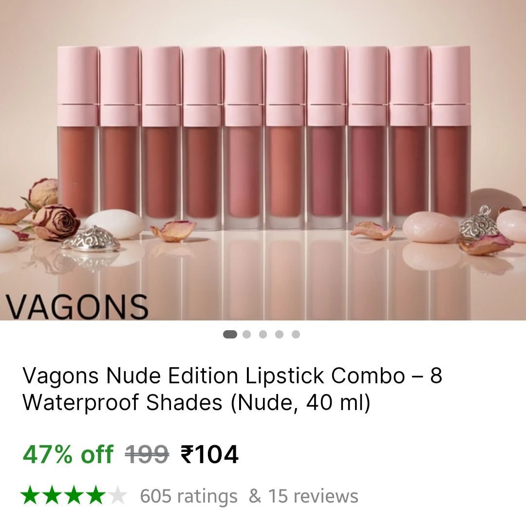 Pack Of 8 Liquid Lipstick 104 – Best Price in India