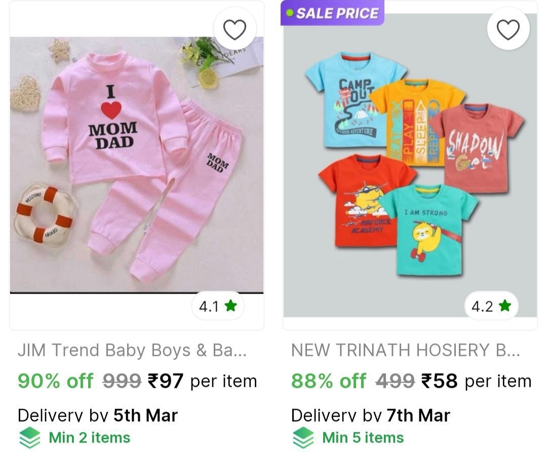 Kid S Combo Sets From 58 – Best Price in India