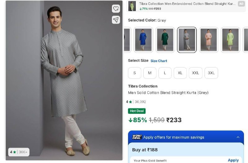 Kurta Loot 233 Check All Sizes Colours – Best Price in India