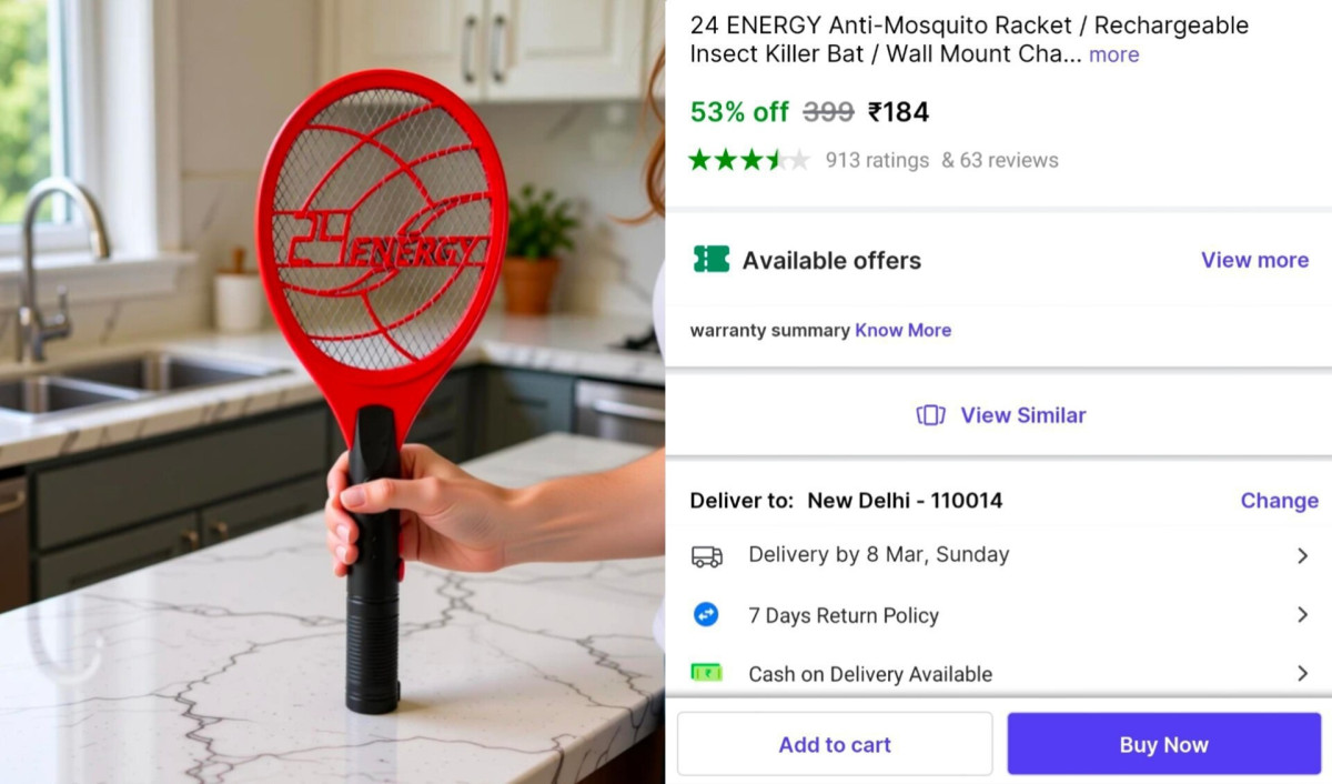 Rechargeable Mosquito Bat At 184 – Best Price in India