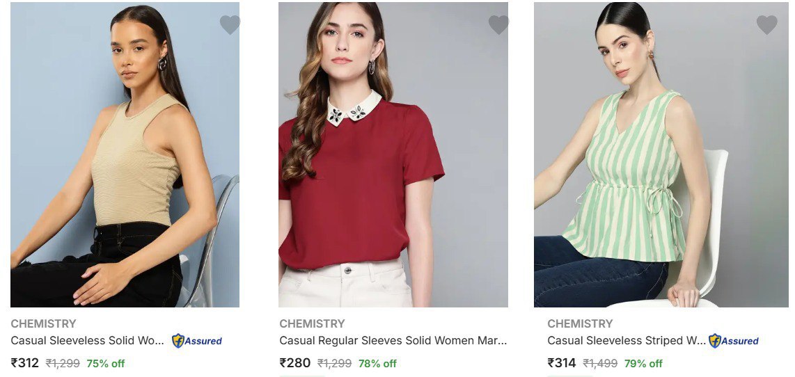 Flipkart 83 On Chemistry Women S Tops Link – Best Price in India