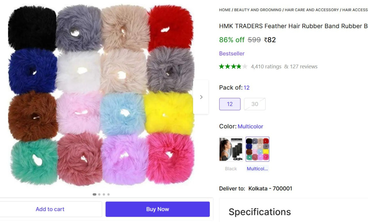 Hair Rubber Band 12 Pcs (multicolor) 82 More Deals Click Here Must Read – B