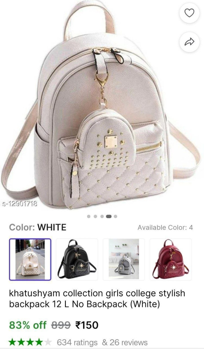Girls College Bagpack 150 – Best Price in India