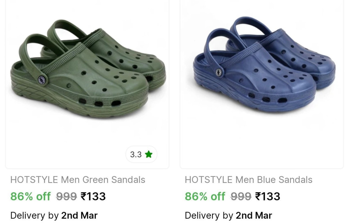 Sandals From 133 – Best Price in India