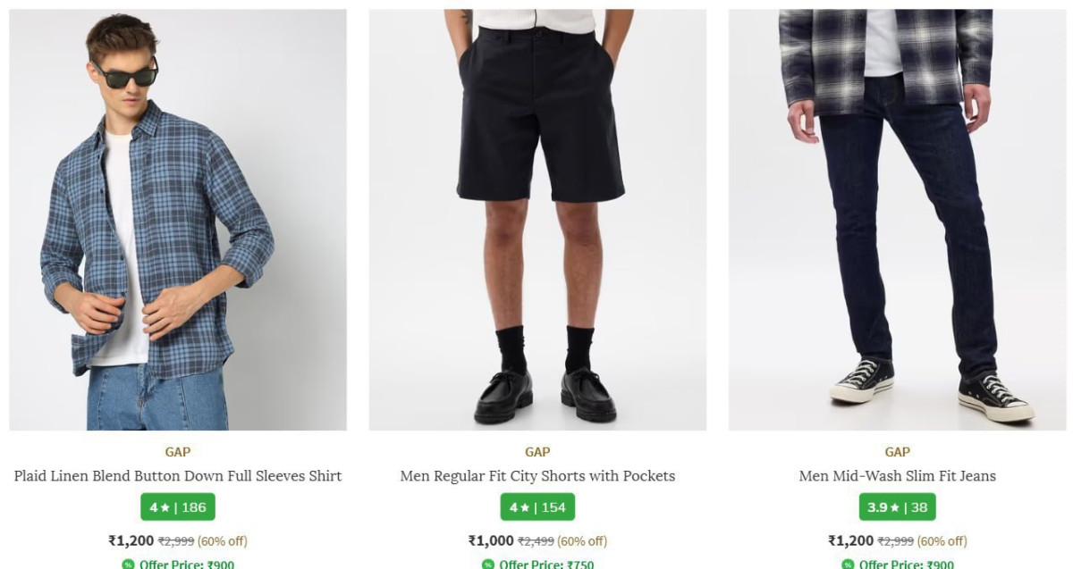 Ajio Loot 70 On Gap Clothing Apply Code Fashionrushmen S Women S – Best Pri