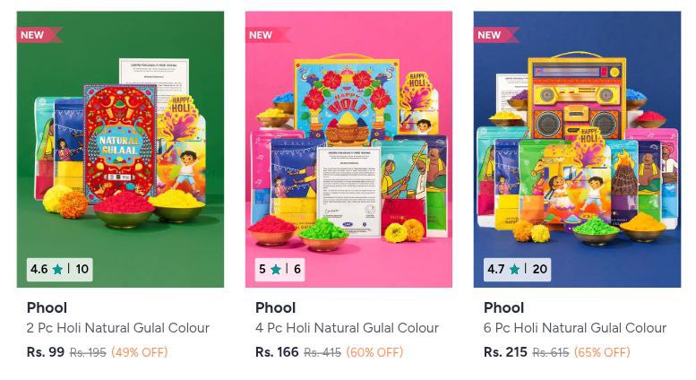Myntra Phool Holi Gift Hampers Starting From Rs 99 – Best Price in India