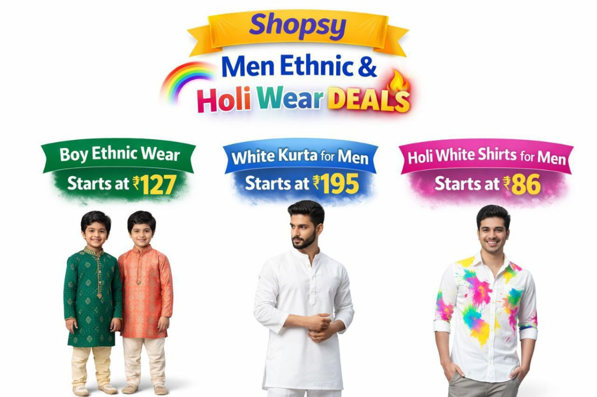 Shopsy Men Ethnic Holi Wear Deals Boy Ethnic Wear Starts At 127 White Kurta