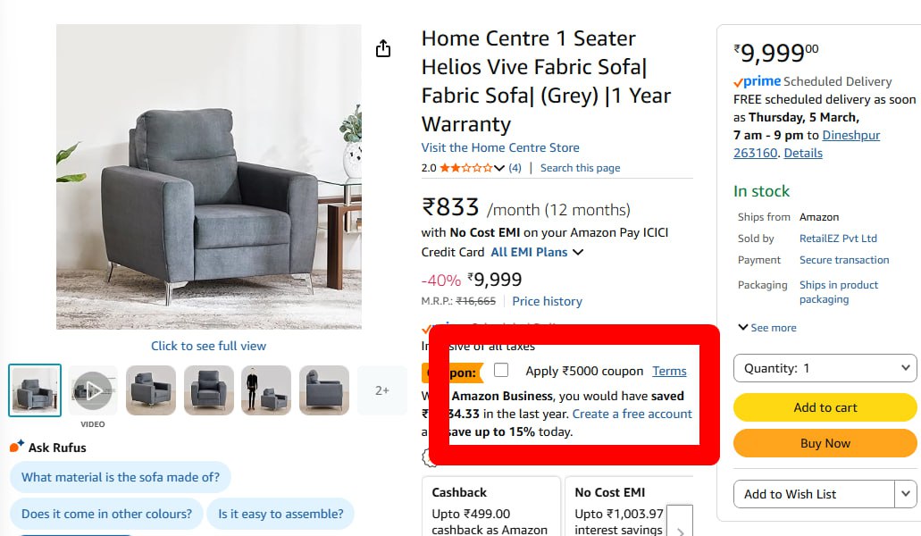 Apply 5500 Coupon – Best Price in India