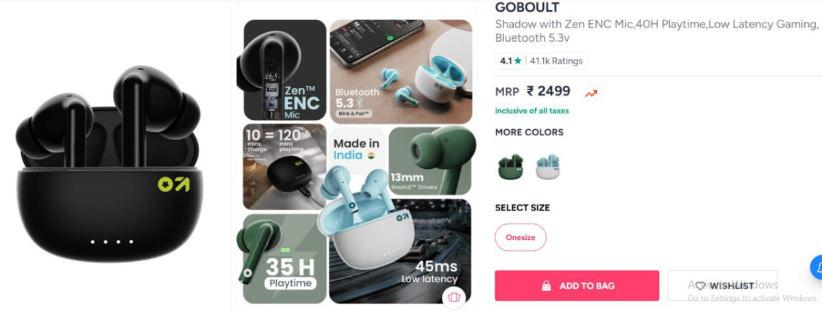 Myntra Loot - Goboult Shadow At Just 499 Goboult Shadow Zen Enc Mic At Rs 4