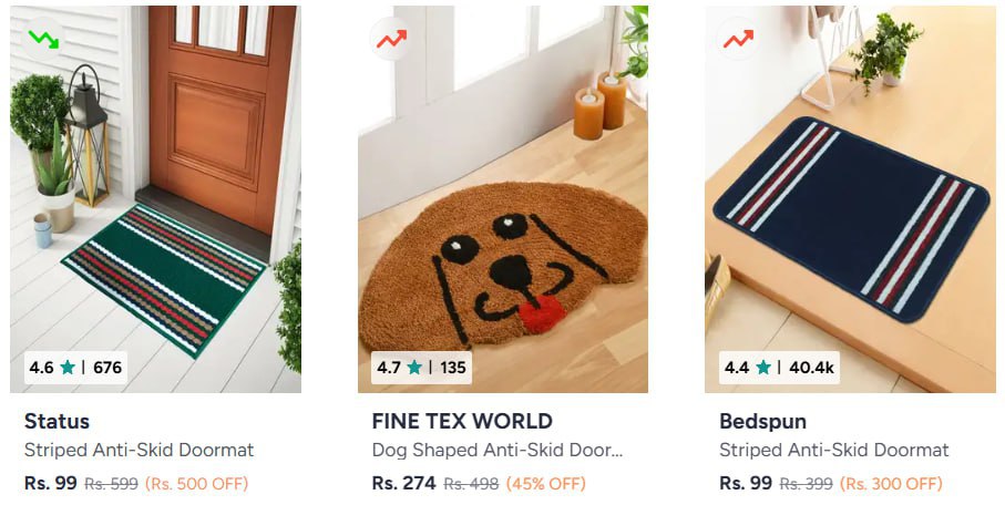 Myntra Doormats 99cotton Doormats 90 Offanti-skid Doormats 90 Offbath Rugs 