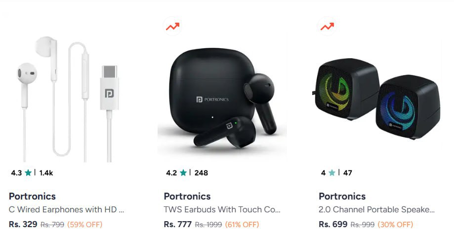 Myntra Power Banks Speakers Headphones Chargers Mouse - Flat 15 Coupons 10 